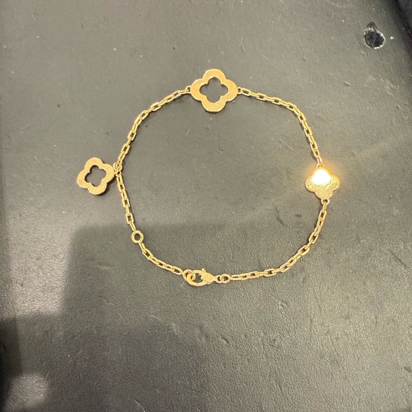 Byzantine Alhambra bracelet, 3 motifs, 18K yellow gold - Picture 4 of 12